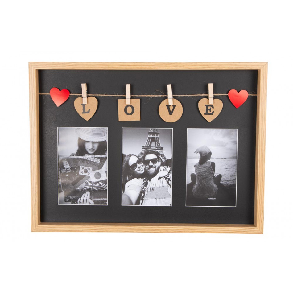 Photo frame Only Love, 3x 10x15cm 