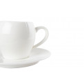 Porcelain Espresso Cup with saucer, h7cm, D12.8cm, 150ml