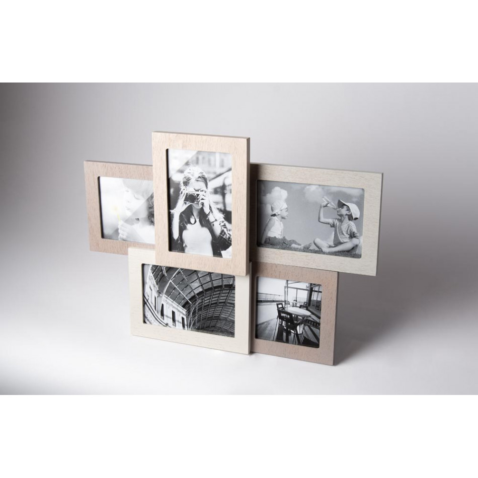 Photo frame Mila, for 5 photos - 3x 10x15cm, 2x 10x10cm