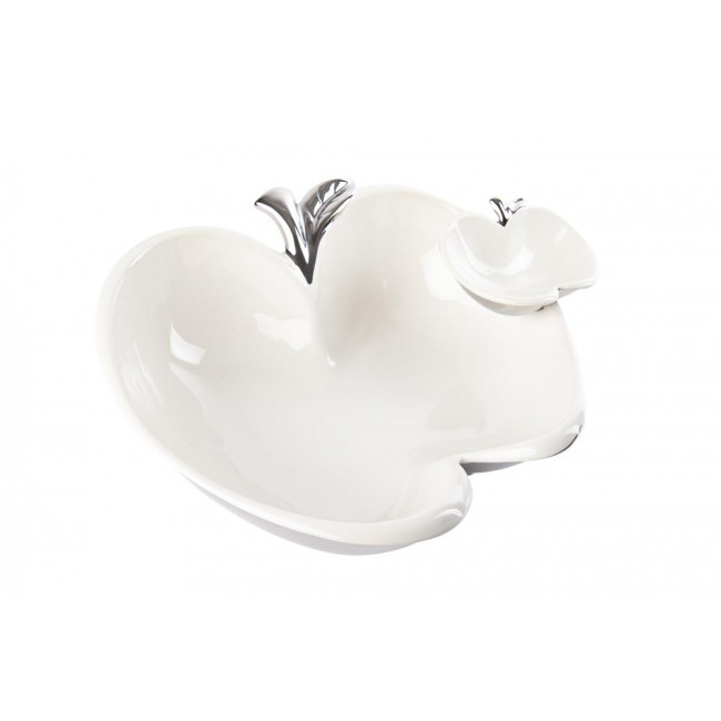 Decorative bowl Two apples, ceramic, 29x25.5x9cm