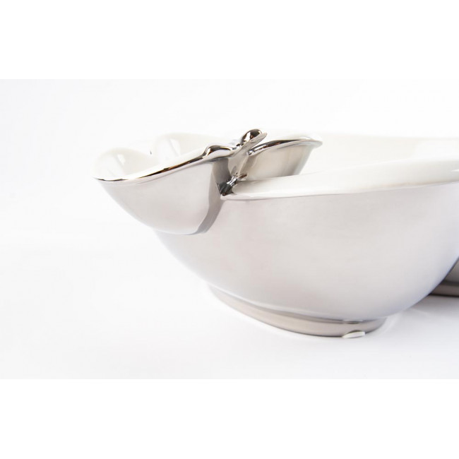 Decorative bowl Two apples, ceramic, 29x25.5x9cm