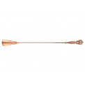 Aluminium shoe horn, copper finish, 62x5x1.5cm