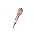 Aluminium shoe horn, copper finish, 62x5x1.5cm