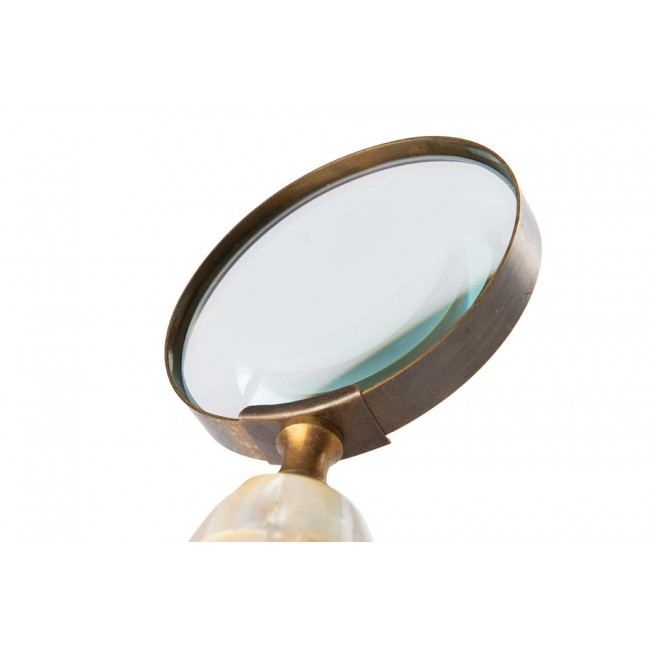 Brass Magnifier 7.5x14.5cm, 4x magnification