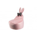 Kids Bean Bag Rabbit AD, pink/grey, H50x50x60cm
