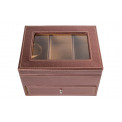 Коробка для очков, коричневая, 14.5x23x17.5см