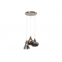 Подвесной светильник Rafael, цвет никель, H40-120cm, D50cm, E27 3x60W (макс.)
