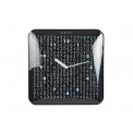 Настенные часы Лабиринт черный, стекло 35х35см