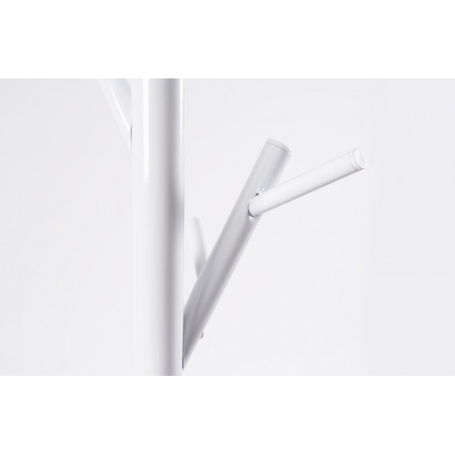 Metal coat hanger GUGLIELMO-W, white, D30 H170cm