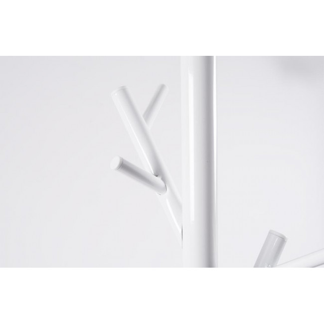 Metal coat hanger GUGLIELMO-W, white, D30 H170cm