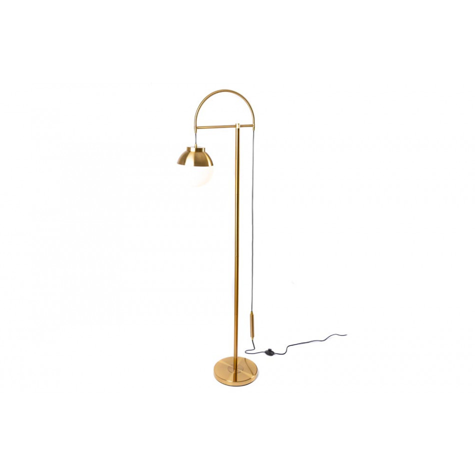 Floor lamp Segundo, brass color, E27 60W, (max), H-174cm, Ø-45cm