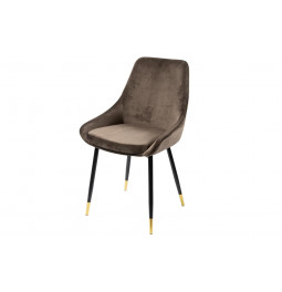 Chair Santana, coffee color, H-86x56x56cm, seat H-46cm