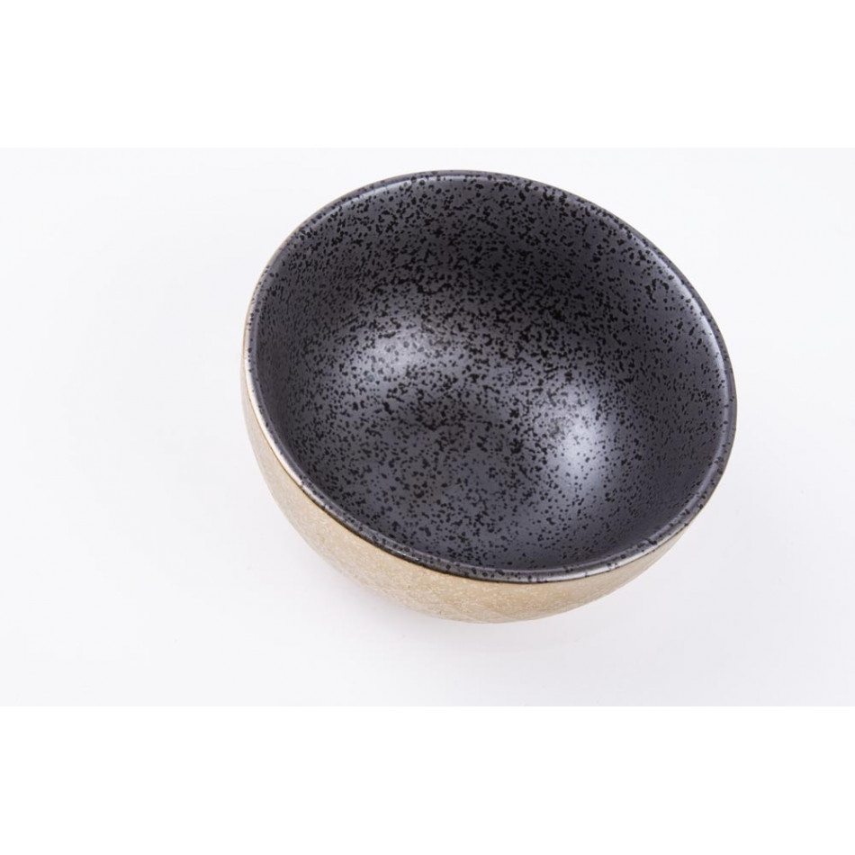Bowl Monette M, black/golden, 11x11x5.9cm