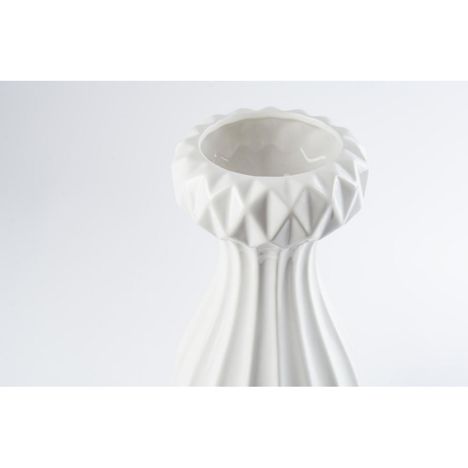 Vase  Fereza, white, 13.7x33.3cm