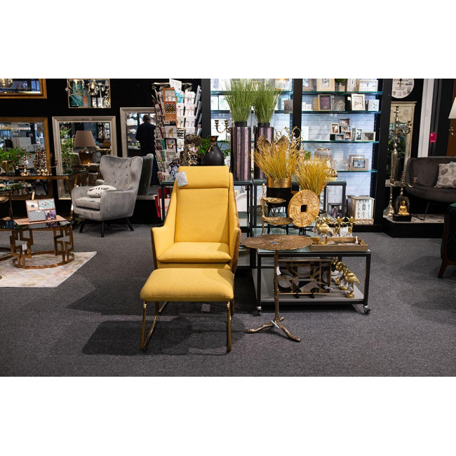 Декоративный столик Velards L, цвет античная латунь, H62x50см