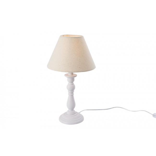 Настольная лампа Marsel с льняным абажуром, E14 40W, H38cm D21.5cm