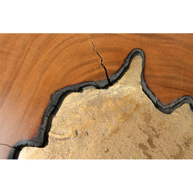 Журнальный столик Ashley, деревянный верх, 61x71x43cm
