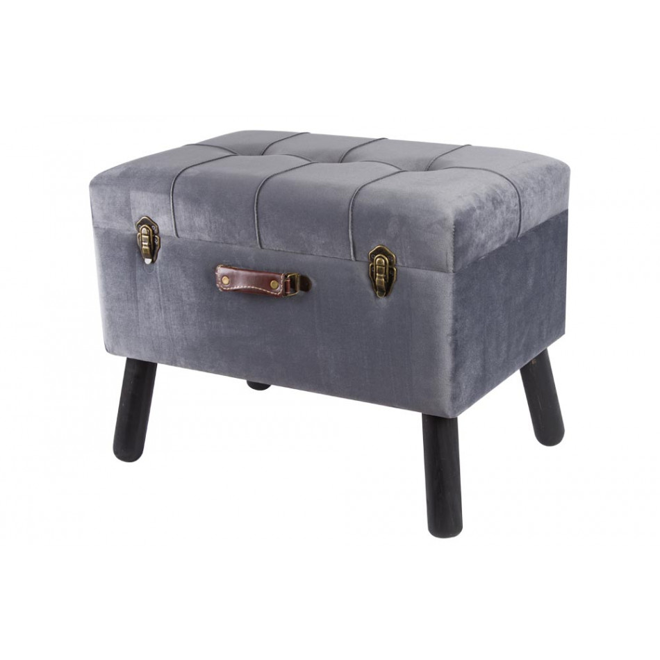Bench-box  Filippe L, grey, 60x40x49cm