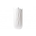Vase Cactus M,  white/ shiny, h44cm