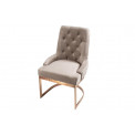 Dining chair Aringo, taupe, H93x59x56cm, seat height 48cm
