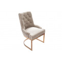 Dining chair Aringo, taupe, H93x59x56cm, seat height 48cm
