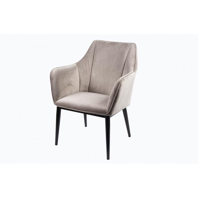 Armchair Sabara, grey, 64x60x H84cm, seat height 40cm