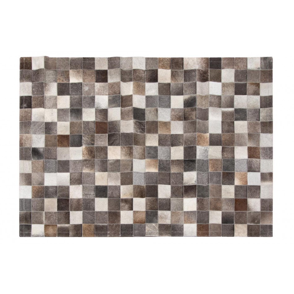Leather Carpet, grey 2109, 140x200cm