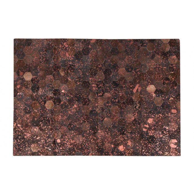 Кожаный ковер, коричневый 2107, 140x200см