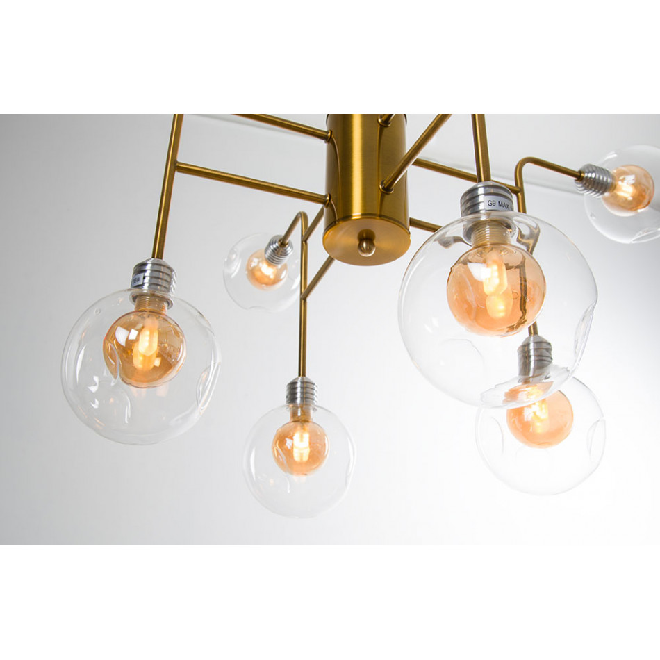 Подвесной светильник Rebais, бронзовым тоном, G9 8x35W(max), D85 x H132cm