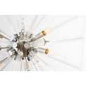 Ceiling lamp Rauma, nickel finish, E14 x9, H170cm x D75cm