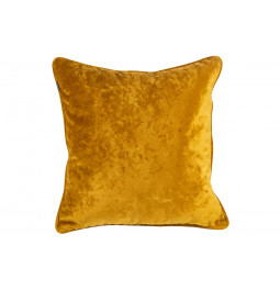 Velvet pillowcase Celebrity 29, golden colour, with trim, 45x45cm