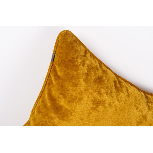 Бархатная наволочка Celebrity 29, золотой цвет,  с отделкой, 45x45cm