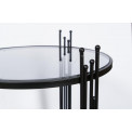Side table Bahia L, black, D41.5 H67cm