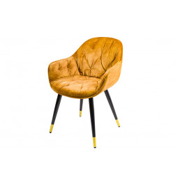 Chair Saronno, golden, 58x63x81cm, seat height 46cm