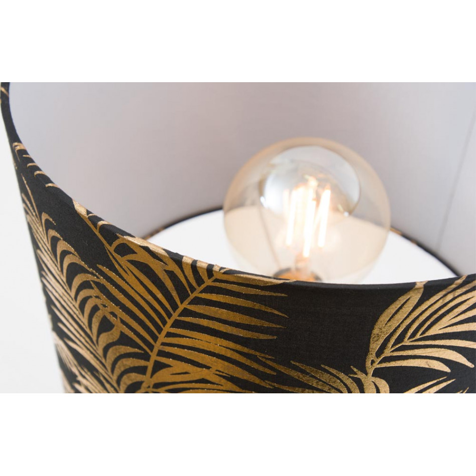 Table lamp Dorot, ceramic, printed shade, H49x30cm, E27 60W