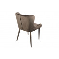 Dining chair Marinna, dark brown, velvet, 82x50x44cm, seat height 46cm