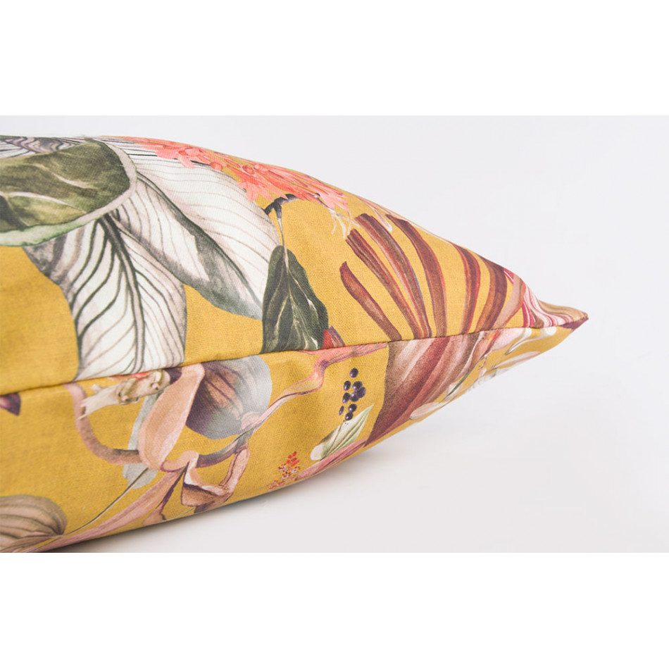 Decorative pillowcase Andigena 5, mustard tone, 60x60cm