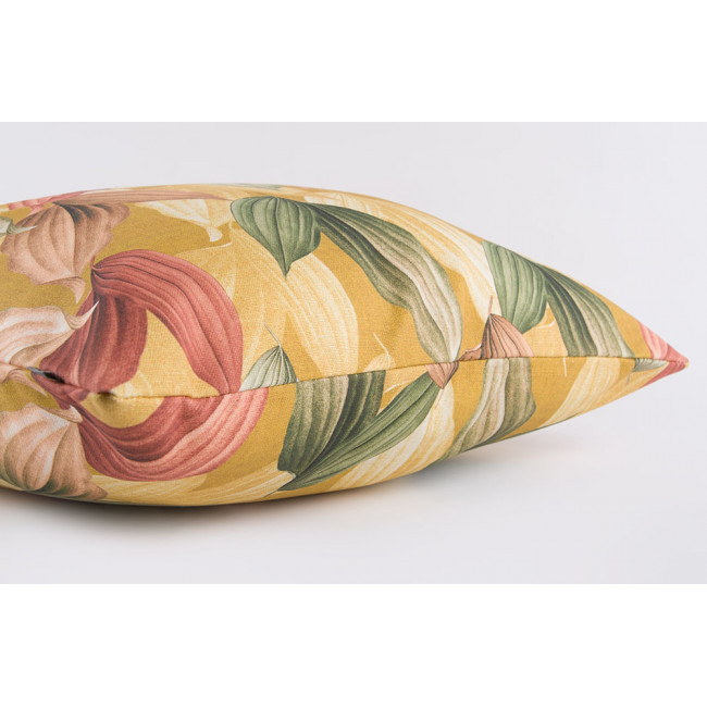 Decorative pillowcase Saffron 5, mustard tone, 45x45cm