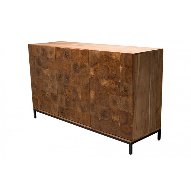 Sideboard Saronno, acacia wood, 132x40x77cm