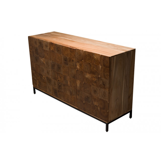 Sideboard Saronno, acacia wood, 132x40x77cm