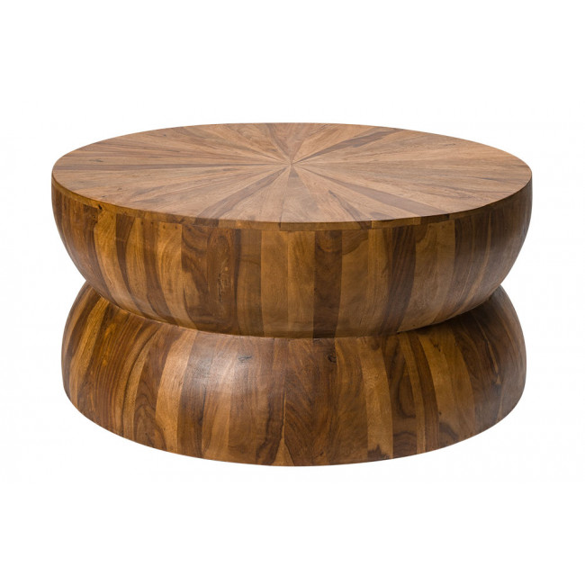 Coffee table Kingdom, sheesham wood, 75x75x35cm