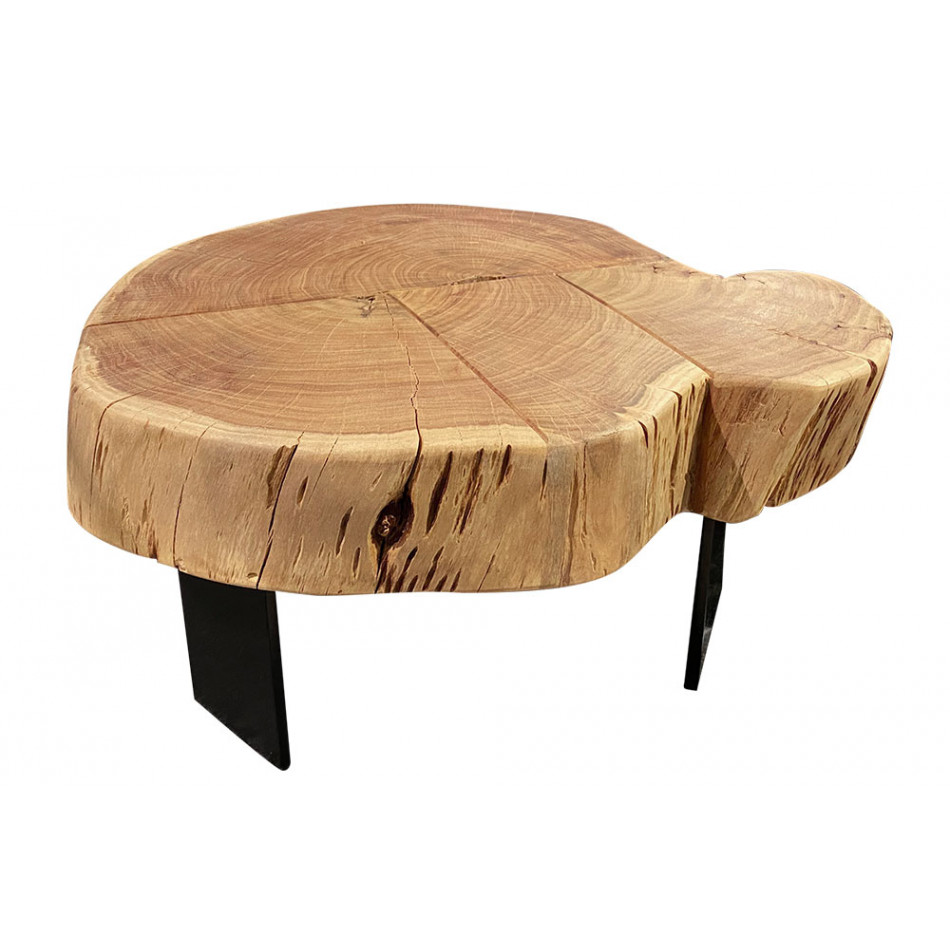 Coffee table Selva, acacia wood, 87x83x33cm