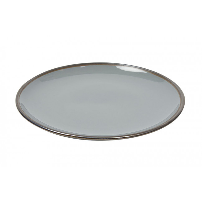 Dinner plate Saint Laurent, grey colour, D27cm