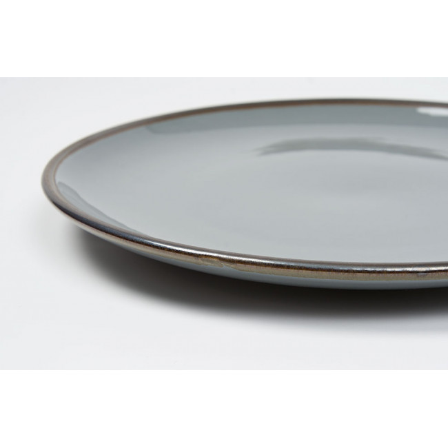 Dinner plate Saint Laurent, grey colour, D27cm