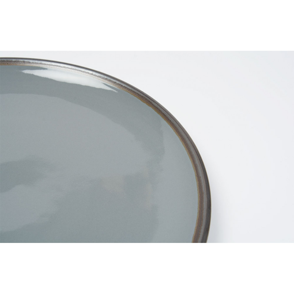 Обеденная тарелка Saint Laurent, цвет серый, D27см 