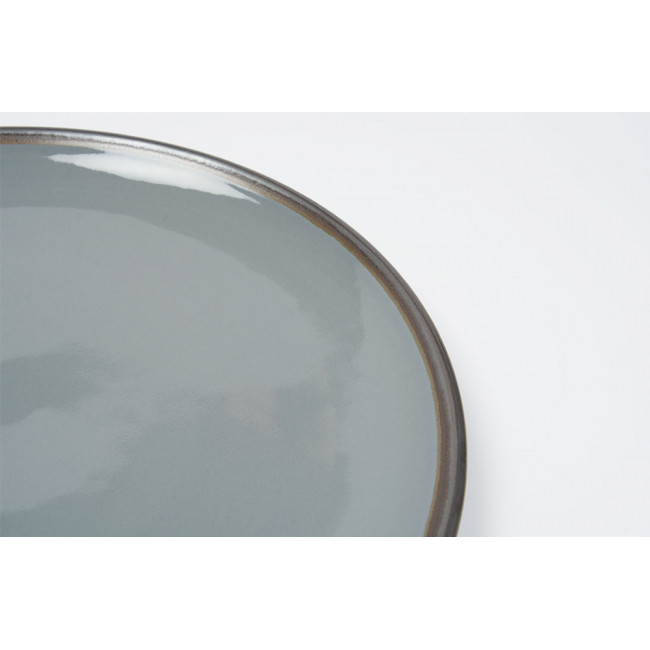 Dinner plate Saint Laurent, grey colour, D27cm