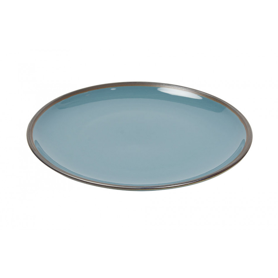 Dinner plate Saint Laurent, blue colour, D27cm