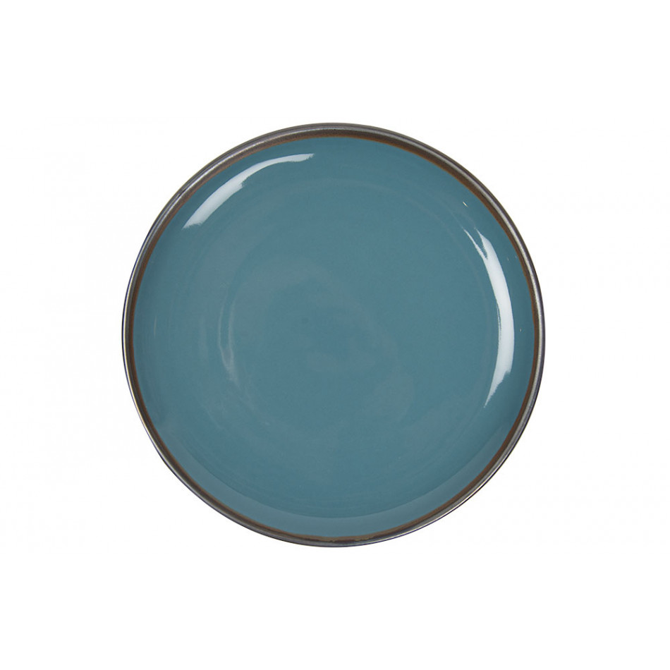 Dinner plate Saint Laurent, blue colour, D27cm
