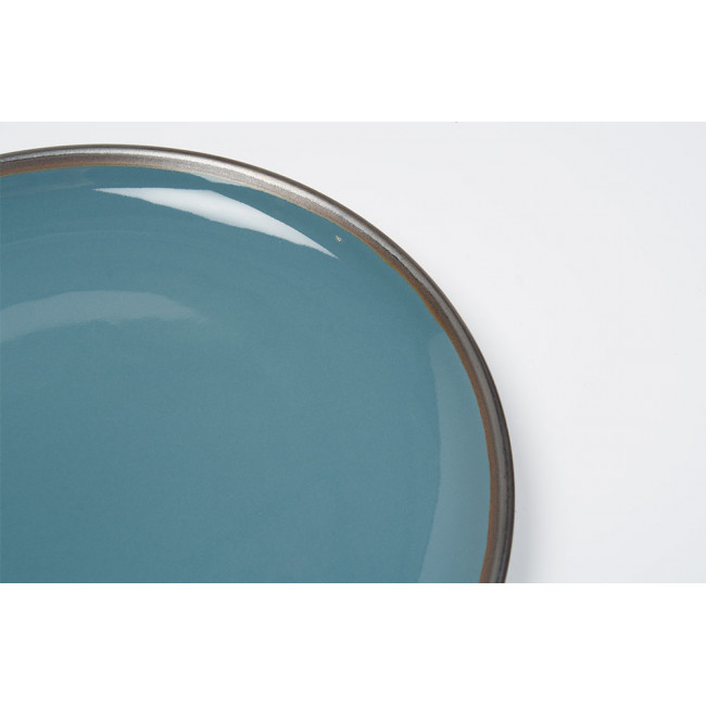 Dinner plate Saint Laurent, blue colour, D27cm