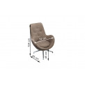 Кресло Dalton, поворотный, коричневый, 74x85x104cm, высота сиденья 45cm